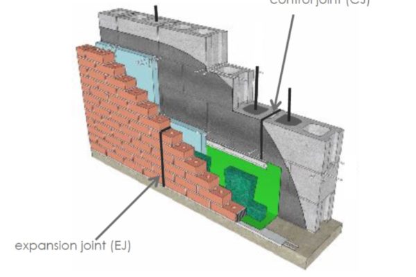 drawing masonry control joints MAC