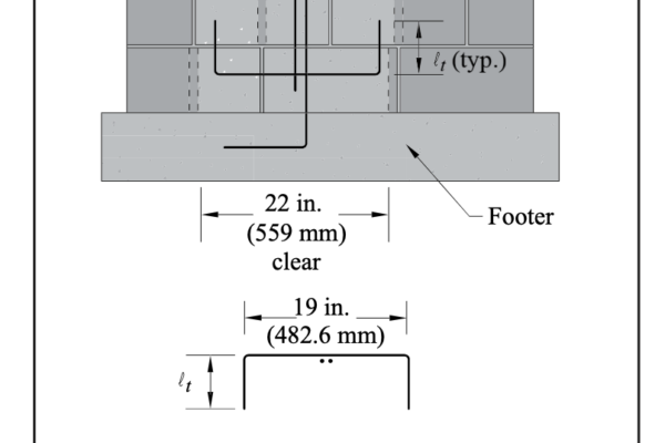 masonry lap lengths